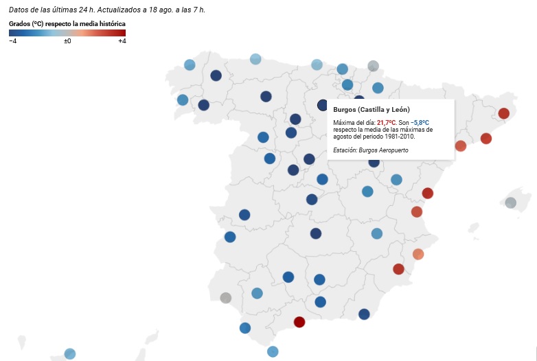 mapa temperatura